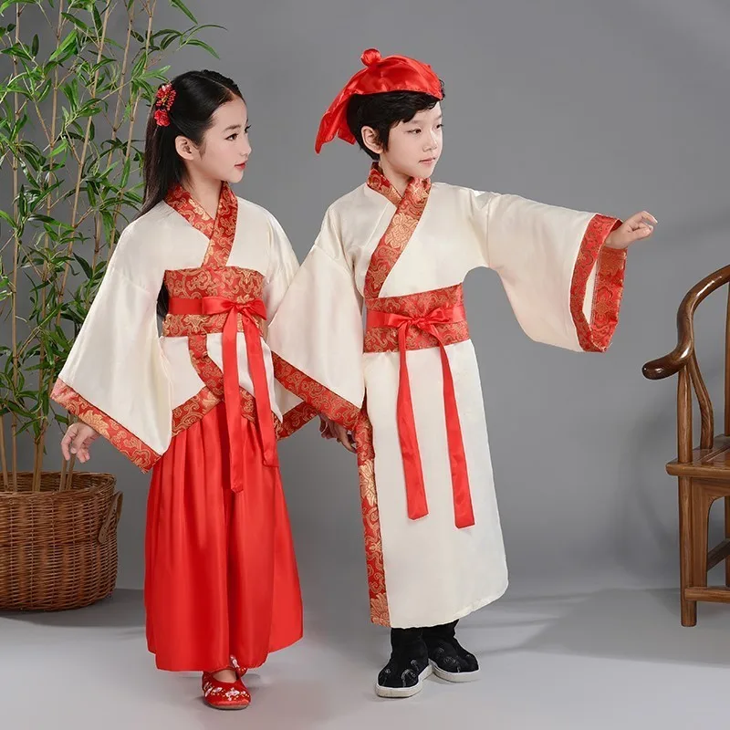 Children's ancient clothing, boys and girls, Han clothing, Chinese style, children's performance clothing, elementary school stu