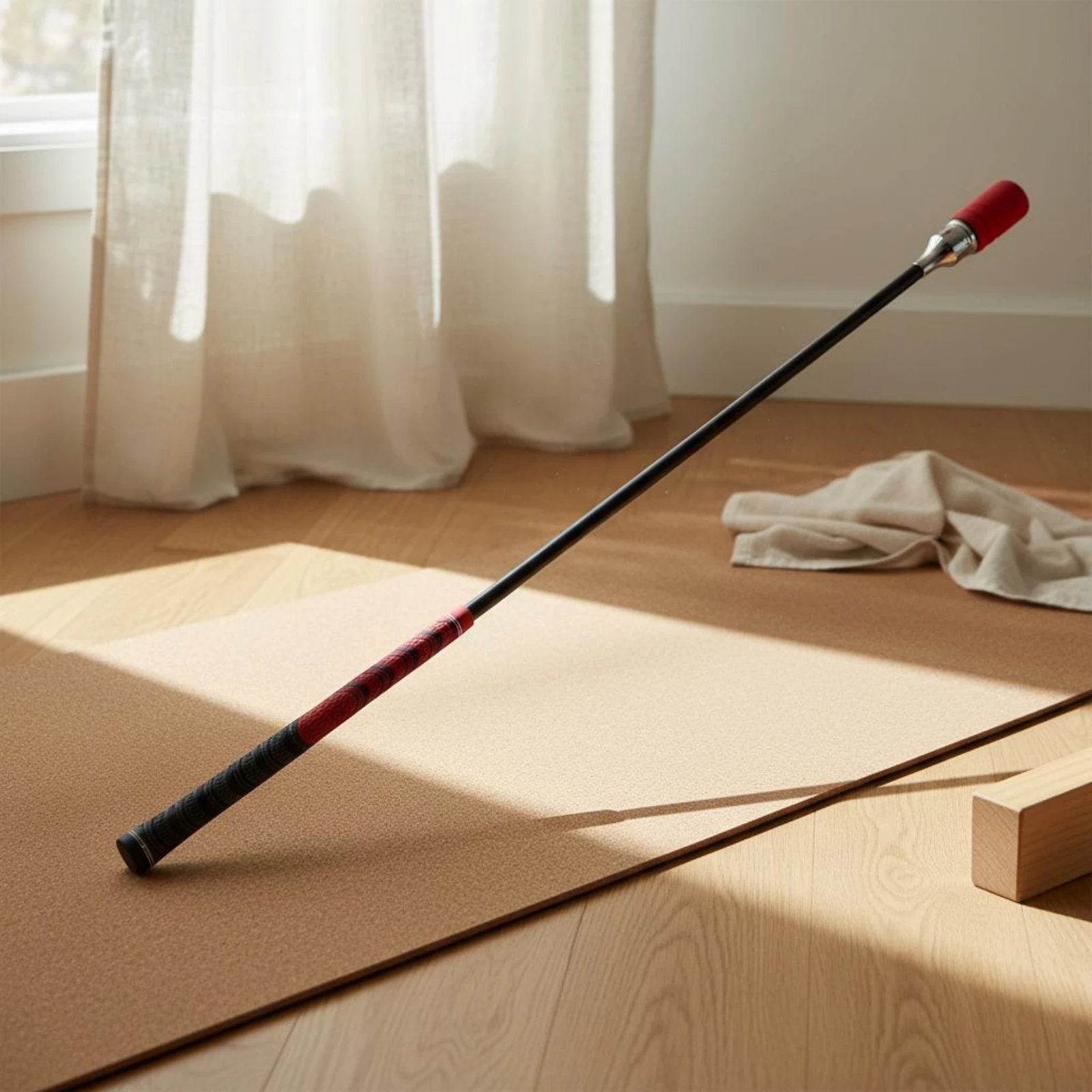 Bâton d'entraînement de golf pour la mémoire musculaire avec retour sonore, entraîneur de swing et de tempo, tête lestée, équipement sportif