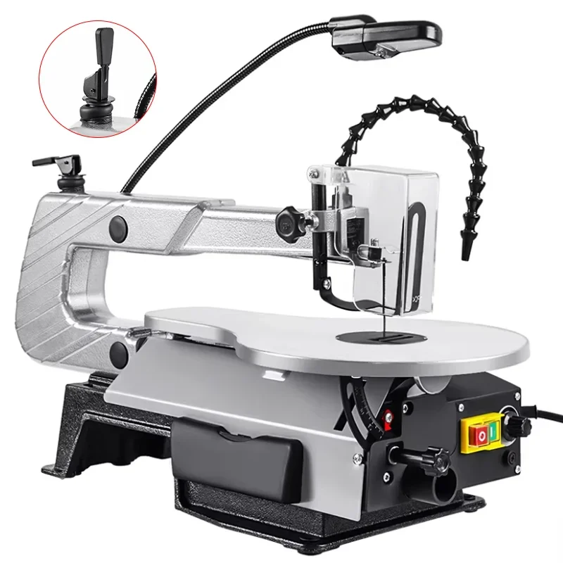 

Benchtop Electric Scroll Saw Variable Speed Woodworking Curve Cutting Machine for DIY Crafts Model Making Carving Fine Sawing