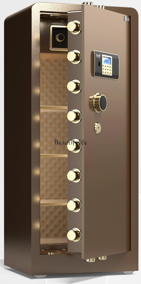 

LJY*Large High Single Door Fingerprint Password Anti-Theft All-Steel Wall Safe Box