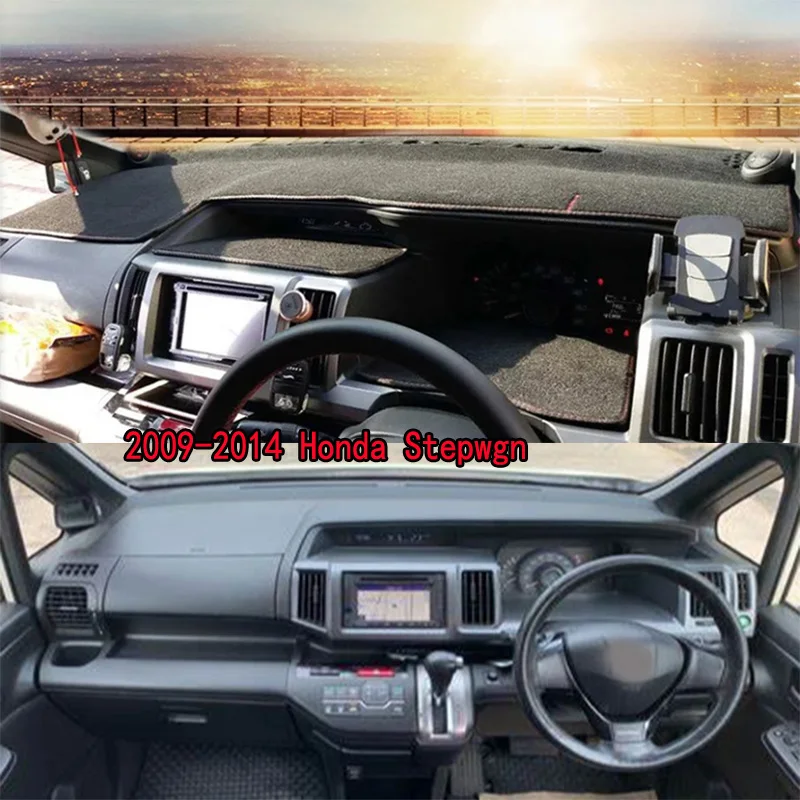 For 2009-2014 Honda Stepwgn RK5 Step Wagon Spada Accessories Dashboard Cover Instrument Panel Dash Mat Dashmat Protective Pad