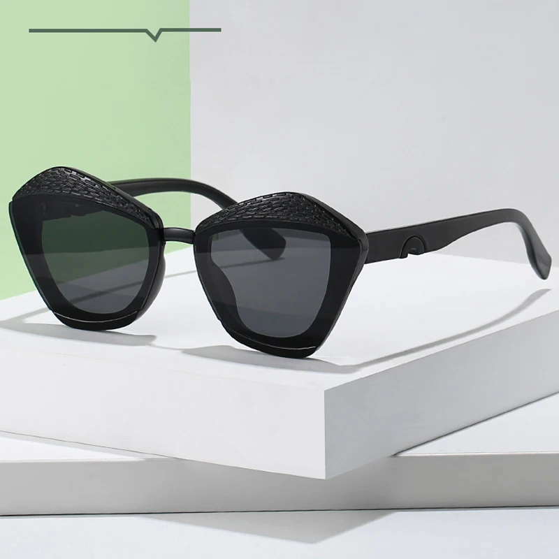 

New Style Women's Fashion Sunglasses Women's Personality Polygonal Retro Sunglasses Trendy Colorful Sunglasses M6287
