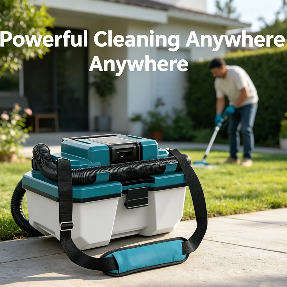 Cordless Brushless Multi-Functional Wet Dry Blow Vacuum Cleaner for Makita 18V Lithium Battery, for Home Garage Car Workshop