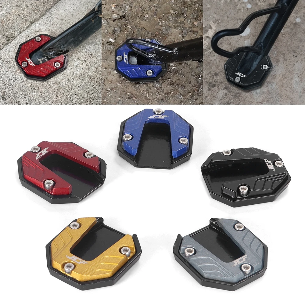 Motorcycle Bike Parking Kickstand Extender Foot Side Stand Pad Support Plate Motorbike Accessories