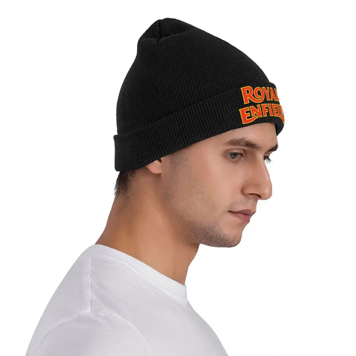 Chapéu gorros de malha de motocicleta Royal-Enfield para homens e mulheres, tampas de rua quentes, outono e inverno