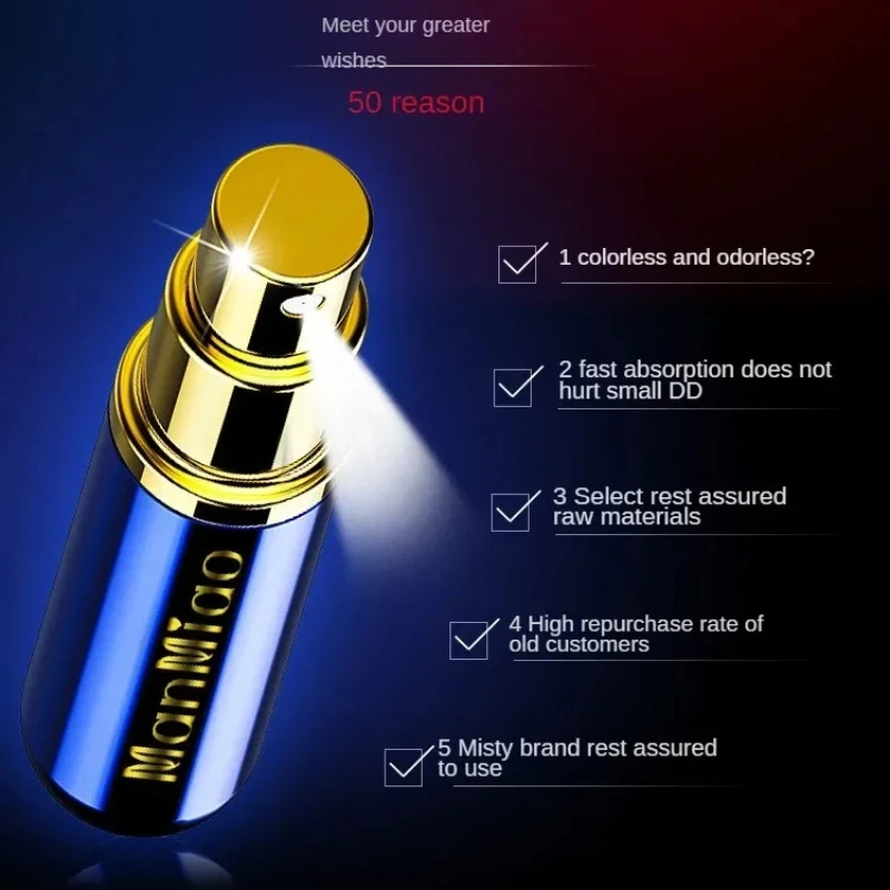 Long Lasting Sex Delay Spray for Man Anti Premature Ejaculation Prolong 60 Minutes Male Enhancer Penis Erection Coolant oil