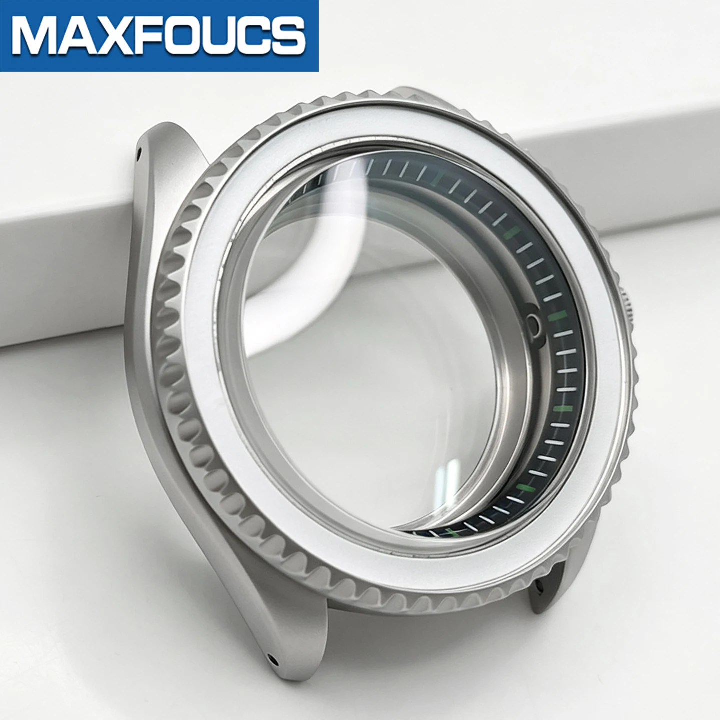 SKX Classic Mattsilbernes Uhrengehäuse 3-Uhr-Position Edelstahl MOD NH35 NH36 4R36 Krone Saphirglas Kundenspezifisches Zubehör – Detail 13