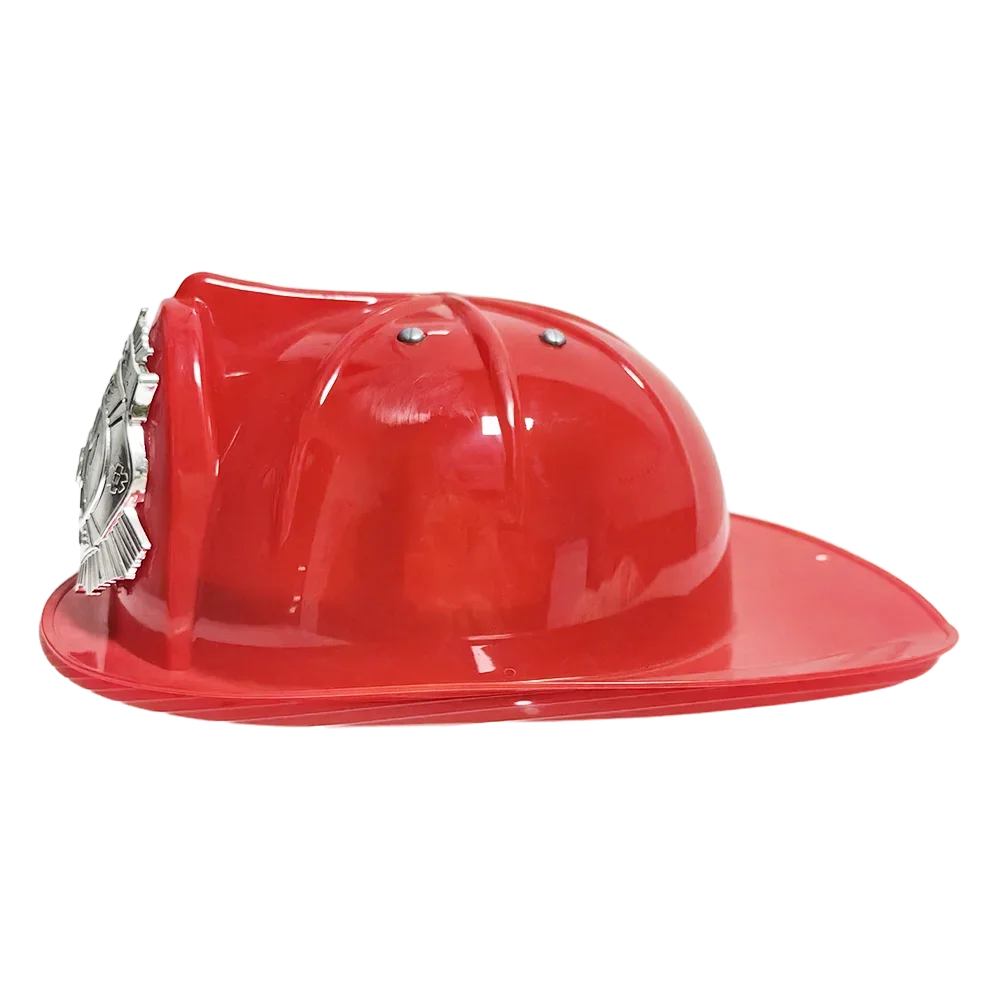 1/3/5/10pcs  Firefighter Hat Fireman Plastic Helmet Boys Fire Protection Theme Birthday Party Decor Supplies Role Play Props