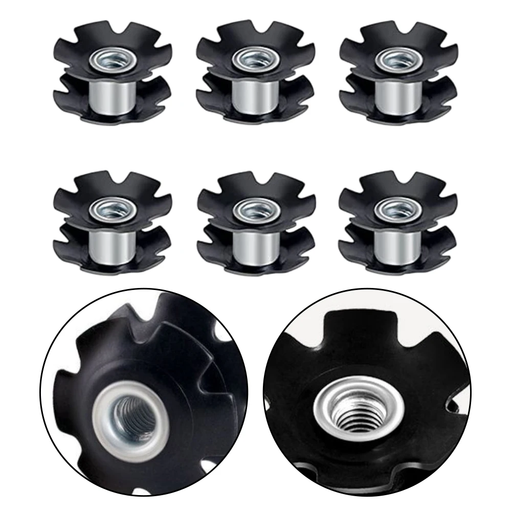 

6pcs Bicycle Headset Hanging Flower Core Expansion Sunflower 28.6 Stem Headset Hanging Core Expansion Fork Flower Center Tools