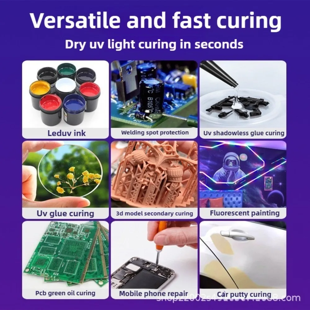 المحمولة يده LED الأشعة فوق البنفسجية علاج مصباح 36nm شاشة الهاتف المحمول صيانة مصباح الحبر الراتنج لاصق بدون ظل علاج 16 واط 30 واط #6