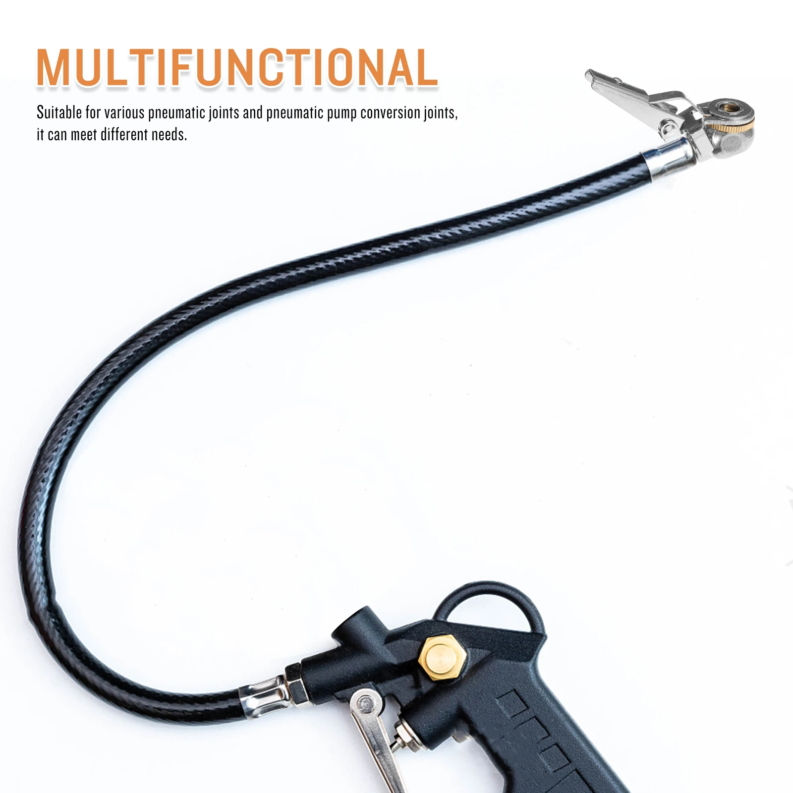 

Car Tire Inflation Chuck Air Compressor Copper Quick Connect Attachments for Tires Inflate Locking chuck kit tire repair tool