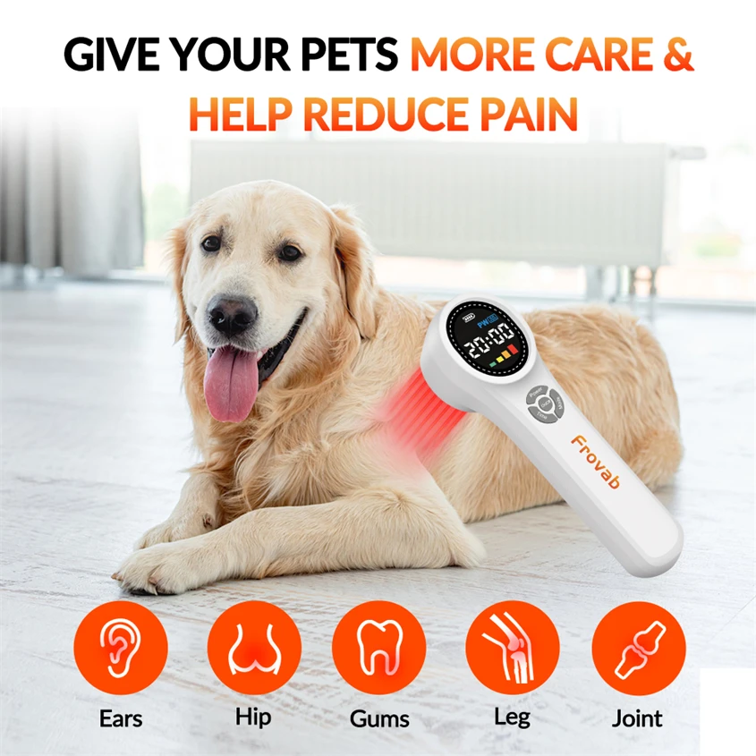 25 Diodes Handheld Laser Pain Relief Dog Cold Laser Therapy Device Dogs Low Level Laser Therapy for Hip Dysplasia Anal Glands