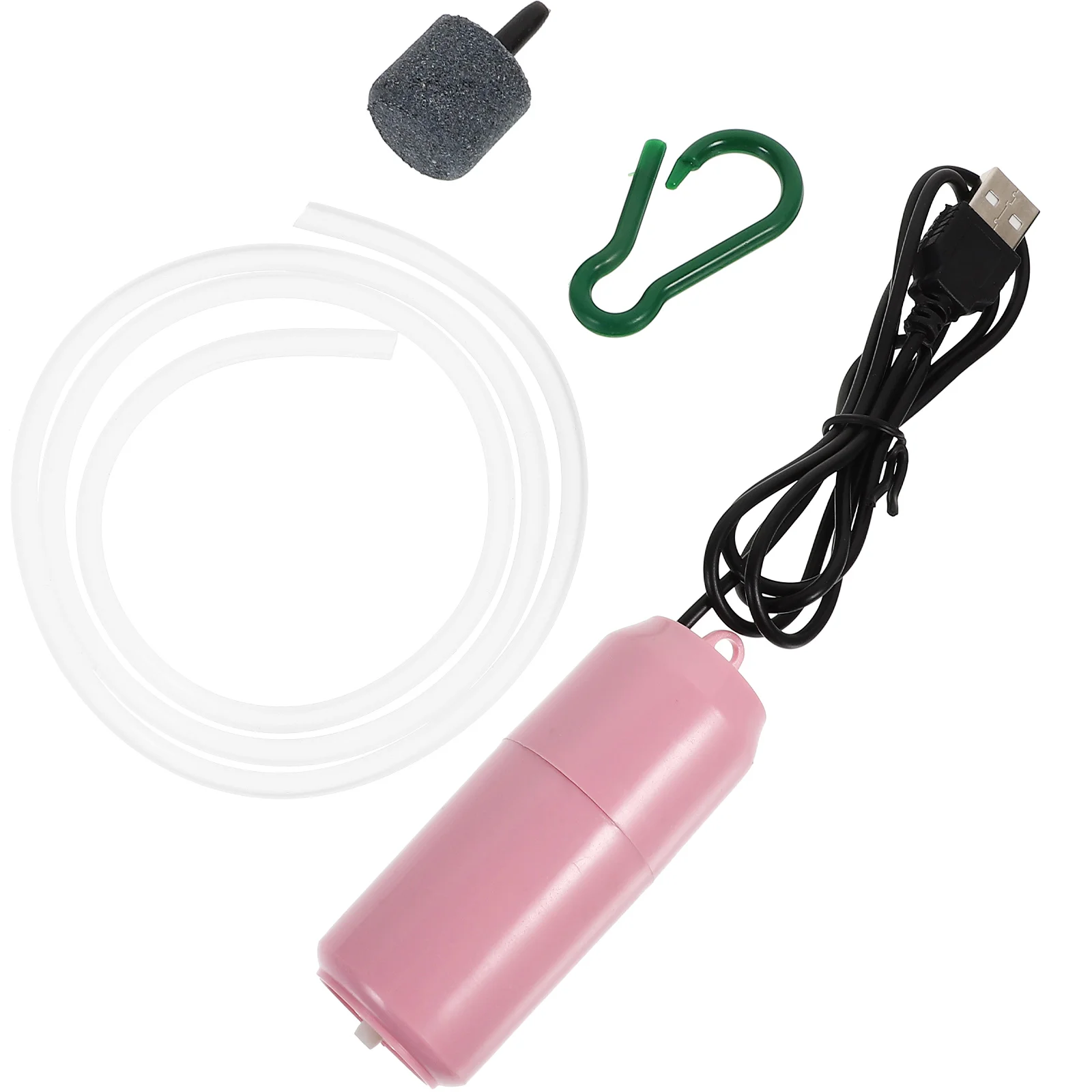 

1 set Oxygen Pump for Aquarium Small Fish Tank Aerator Air Pumps Portable Fountain Bubbler ABS Durable Home Garden Supply