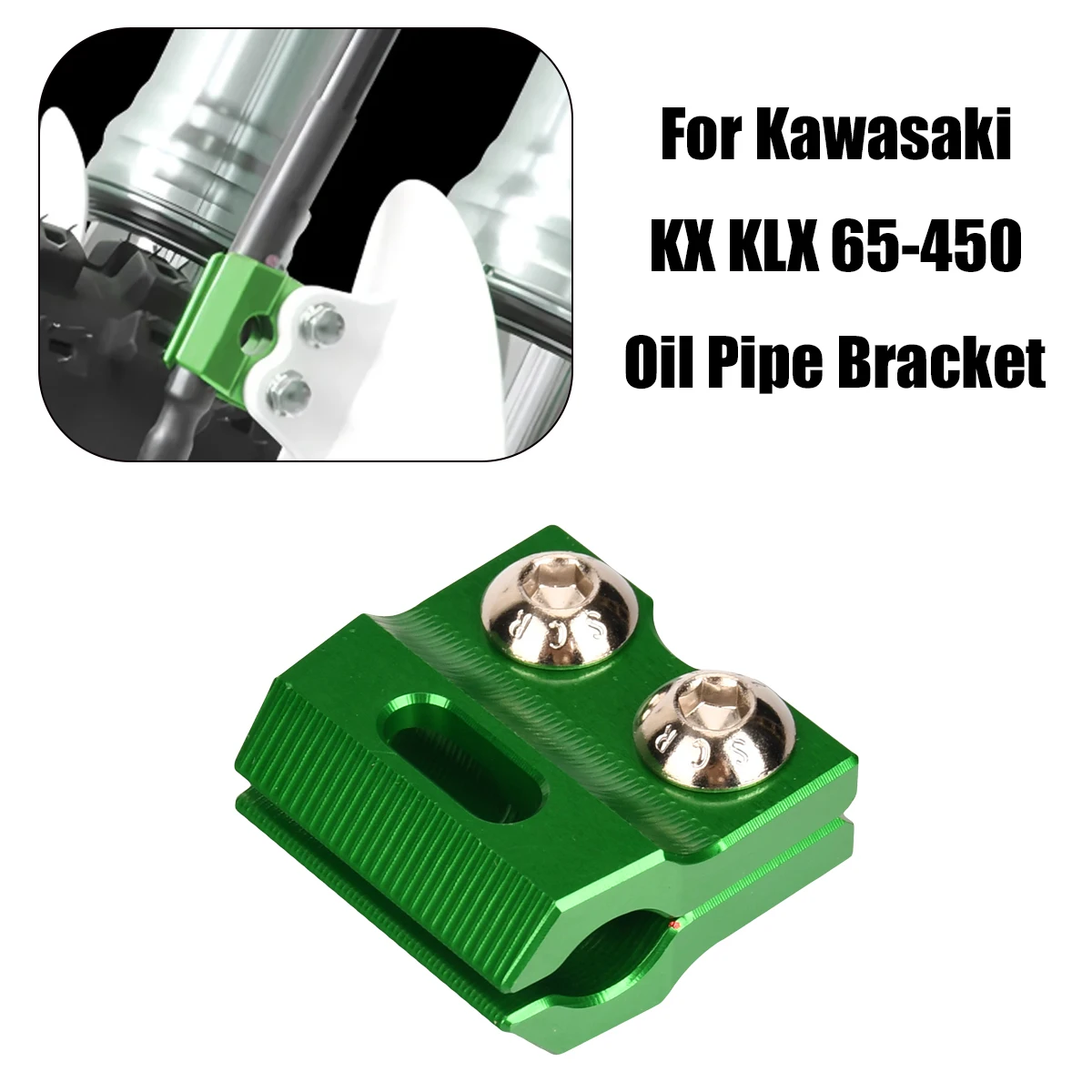 Motorcycle Parts CNC Front Brake Ol Pipe Bracket For For Kawasaki KX 65 80 85 100 125 250 450 F X KLX 125 150 450 R BF 1989-2021