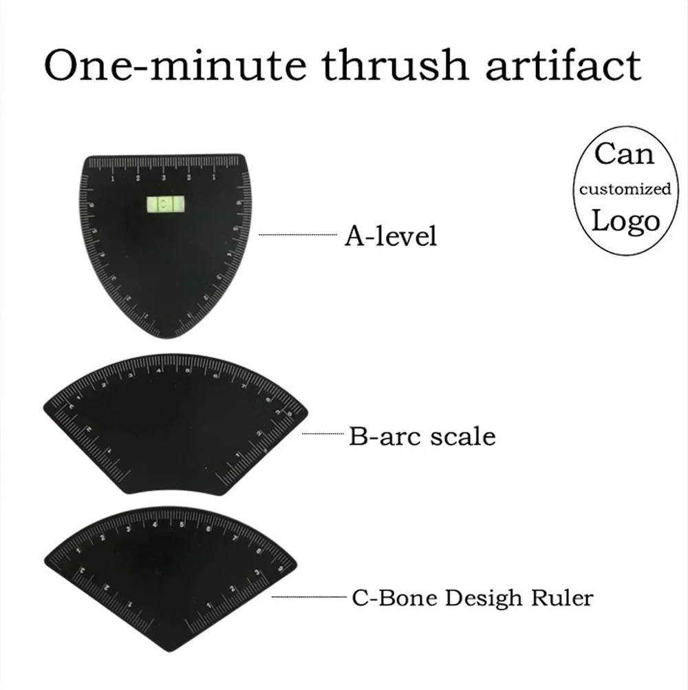 Linijka do rysowania brwi w 1 minutowy czas, narzędzie do mikrobladingu, mapowania, modelowania, trwały makijaż, linijka do tatuażu, akcesoria do oczu