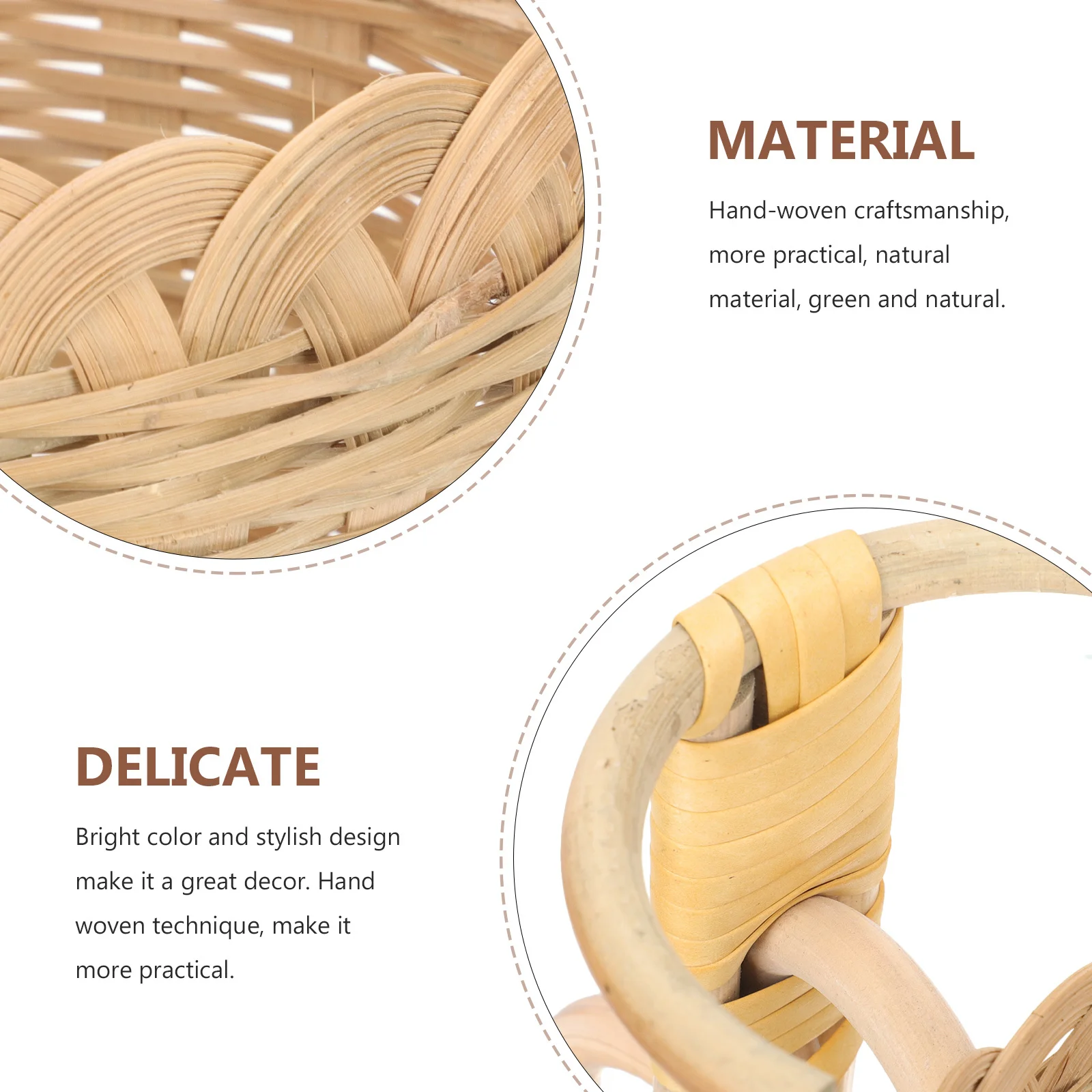 

Handmade Bamboo Tricycle Basket Woven Desktop Decor Mini Storage Basket Pen Holder Rustic Farmhouse Style Woven Bike Baskets