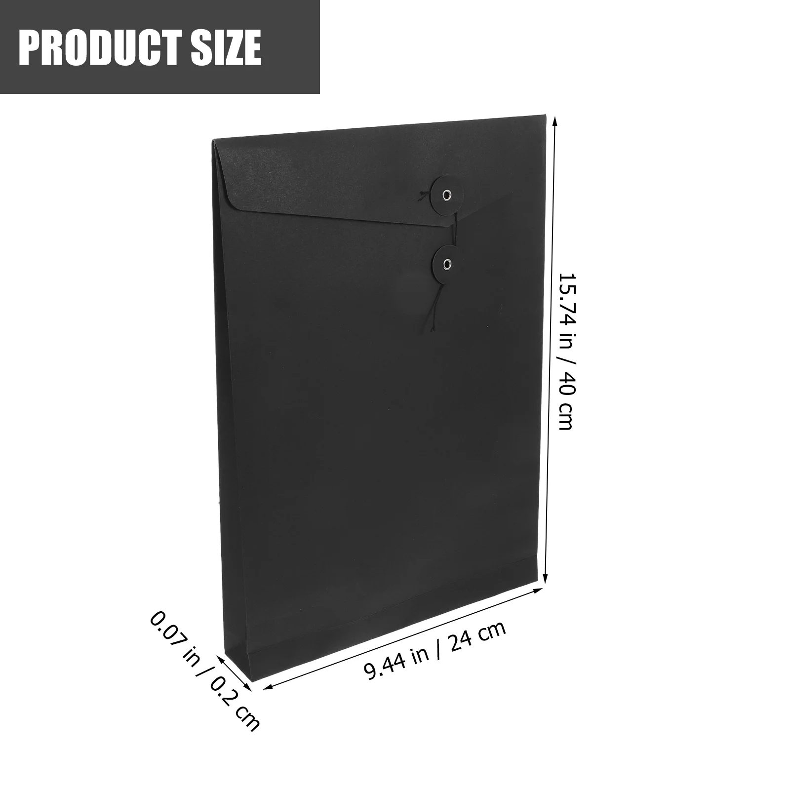 10 Uds. Sobres de papel Kraft, carpeta organizadora de documentos con lazo de cuerda, sobre de archivo A4, suministros de oficina para correo, carpeta de documentos