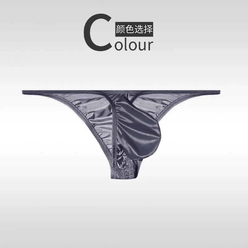 Underwear Men's Briefs Personalized Shining Underwear Man Black Red Blue Party Underwear
