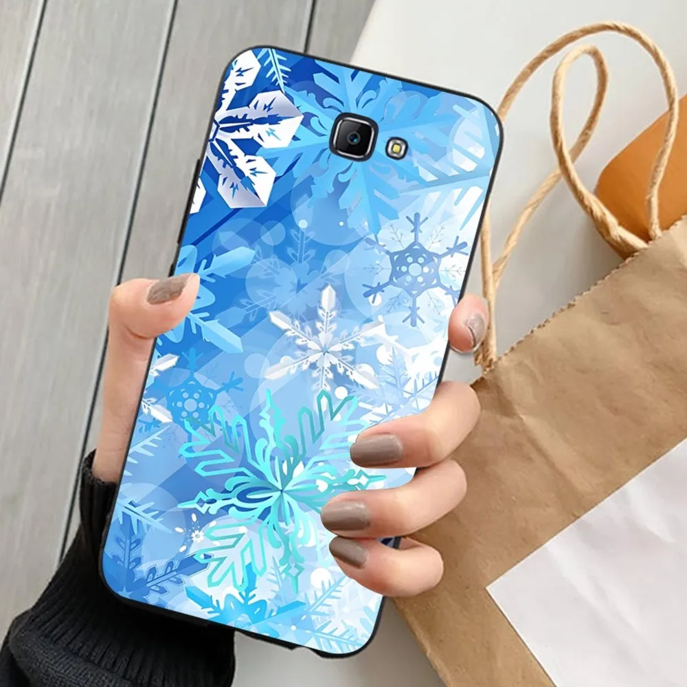 Schneeflocke Winter Handy hülle für Samsung J 7 plus 7Core J7 Neo J6 plus Prime J6 J4 J5 Handy hülle