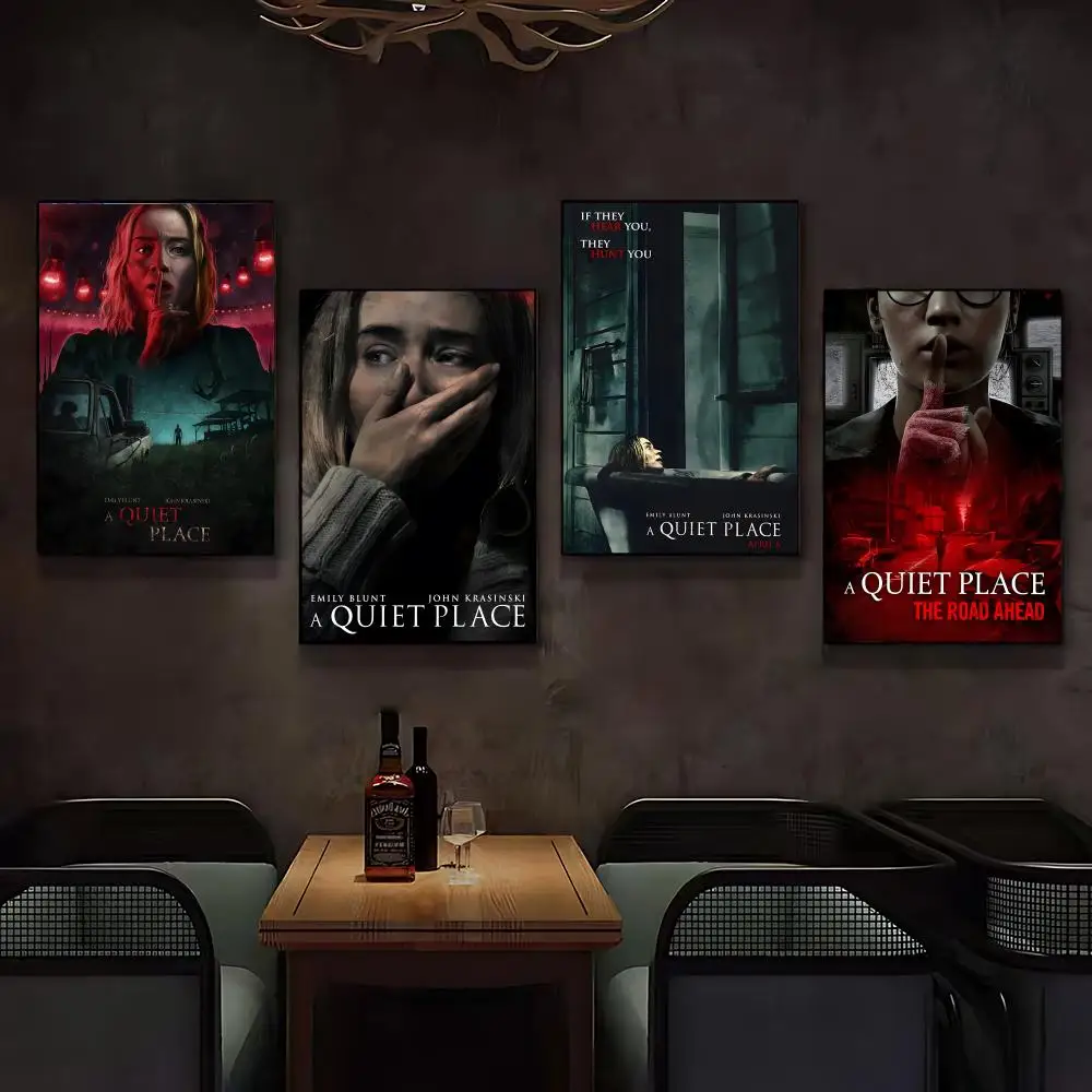 Movie A Quiet Place Poster Posters Anime Room Decor Decoration Movie Backpack Wall Interior Music Wall Art