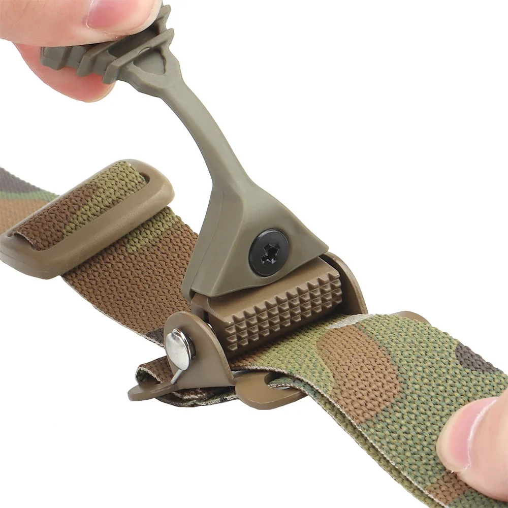 2 Point Sling Ferro Style Combat Modular Shoulder Strap Quick Adjust Rubber Pull Tab M4/AK Sling Airsoft