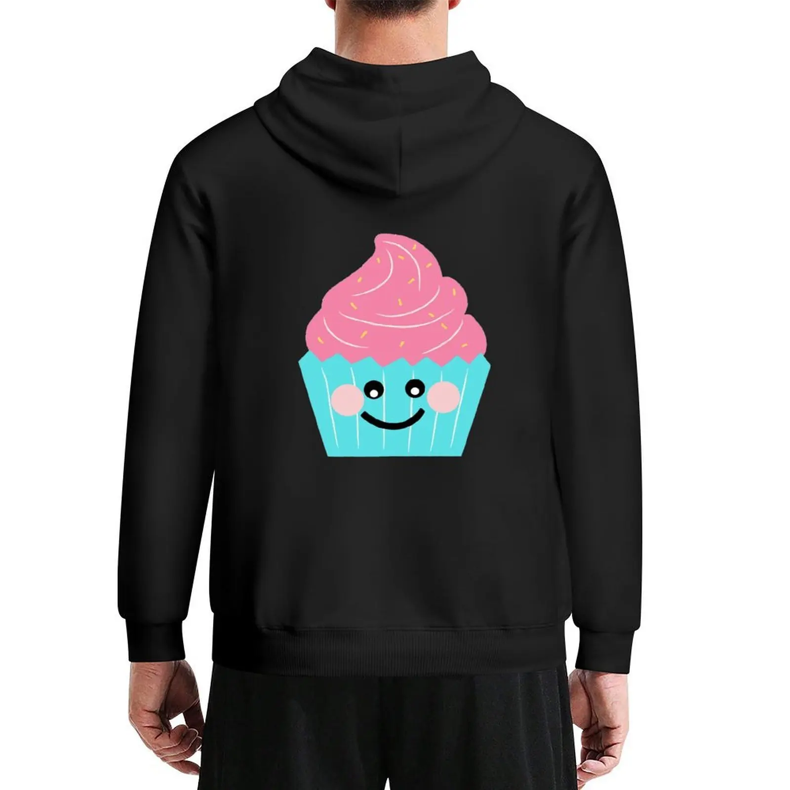 

Sweet Strawberry Cupcake Hoodie mens clothing winter clothes aesthetic clothing men's sweat-shirt set new hooded tee