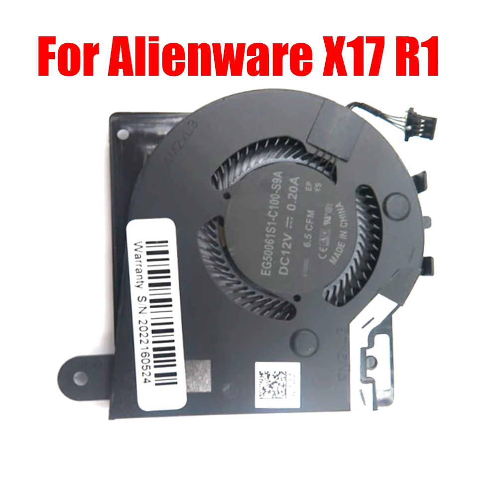 

Laptop Fan For Alienware X17 R1 0J01R0 J01R0 EG50061S1-C100-S9A DC28000UKSL DC12V 0.2A