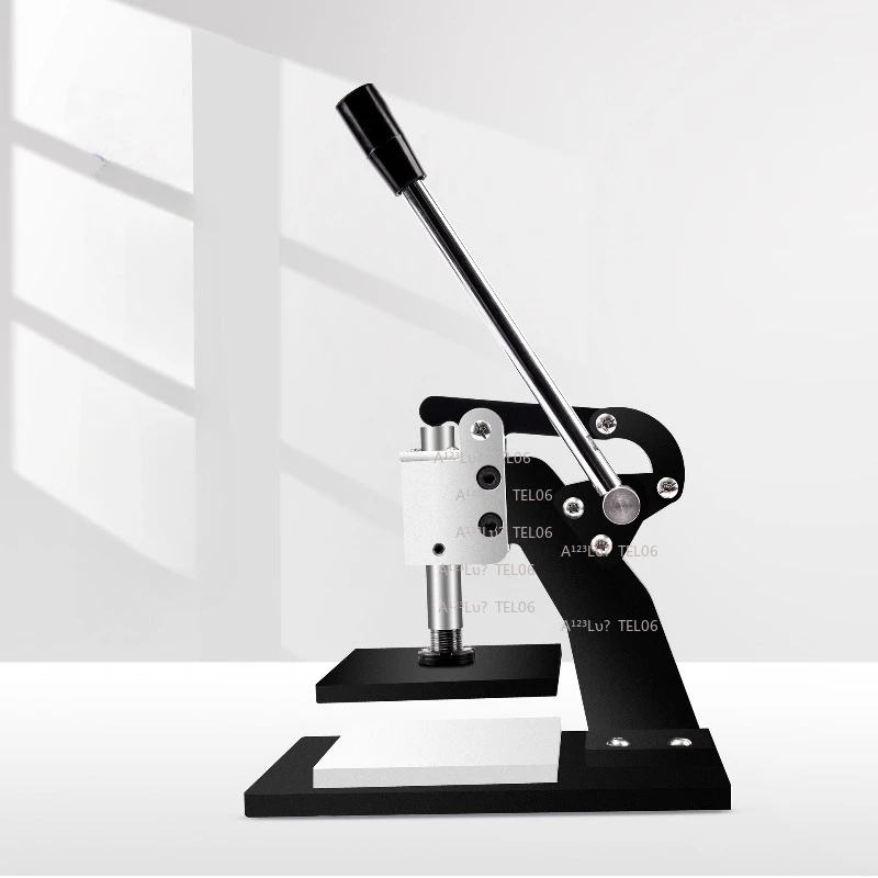 Manual Rotary Die Cutter Leather Fabric Adhesive Paper Sample Cutting Machine Benchtop