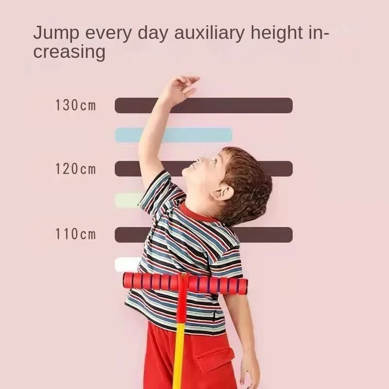 Kids Sports Games Toys Foam Stick Jumper Indoor Outdoor Fun Fitness Equipment Improve Bounce Sensory Toys for Boy Girl Gift