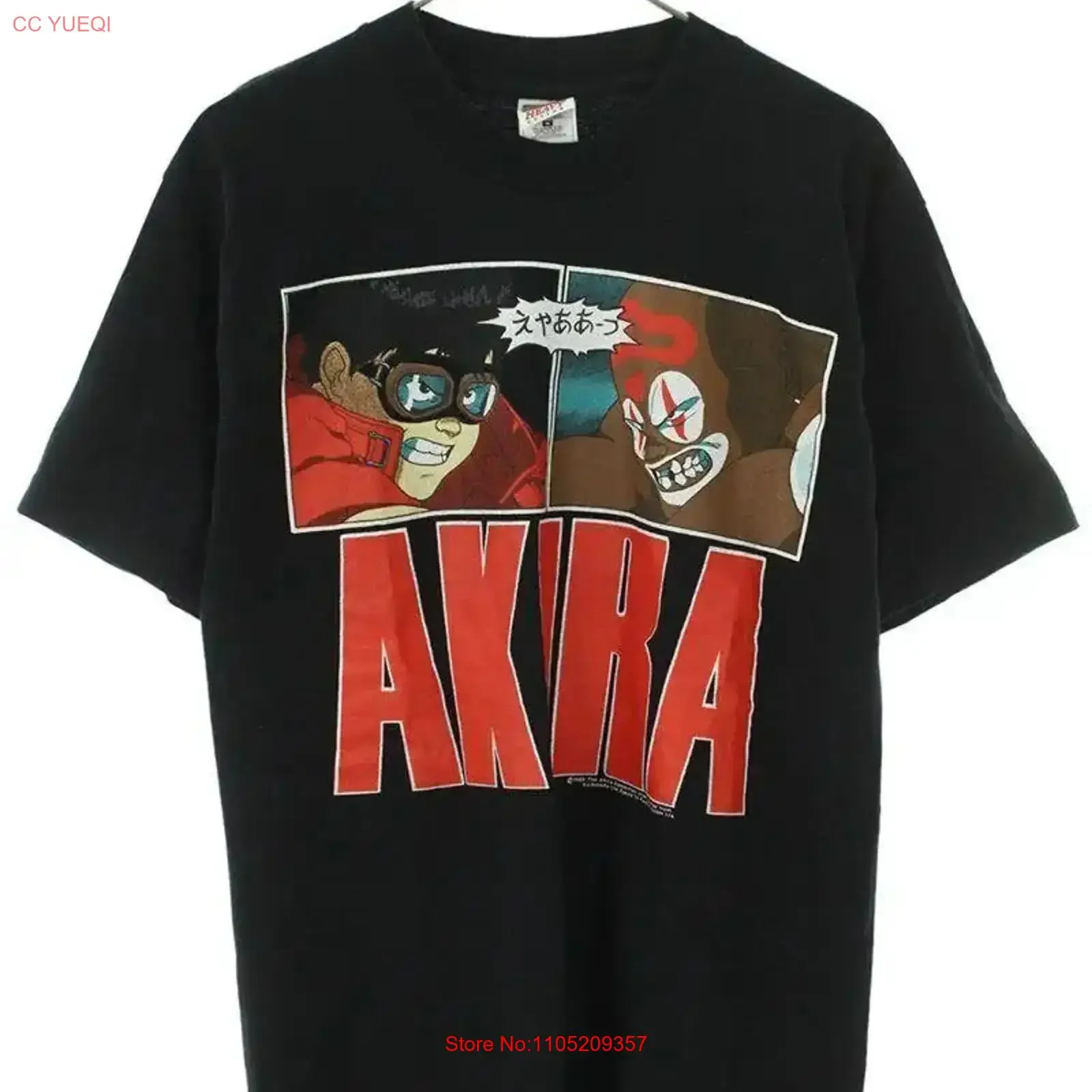 

Vintage Size M Character Print T Shirt Black 428042 Bs55 Men'S Used Bb410 Rinkan vintage Washed homme fashion Versatile