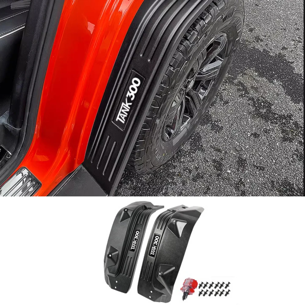 

For 2021-2025 Tank 300 Rear Wheel Mudguard, No-Drill Off-Road Enlarged and Widened Four-Door Mudguard Modification Accessory
