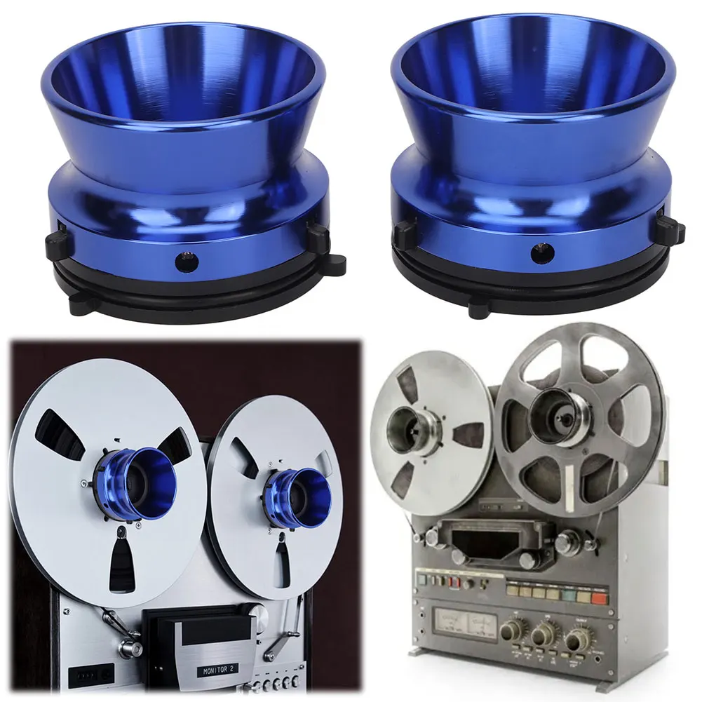 1 زوج NAB Hub محولات Nab Reel Hub محولات مصقولة الألومنيوم 10 بوصة فتاحة ل Studer ReVox ل Akai لمسجل Teac