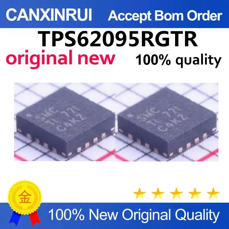 (5-100piezas) New original TPS62095RGTR packaged QFN16 printed SMC switch regulator IC chipPS62095