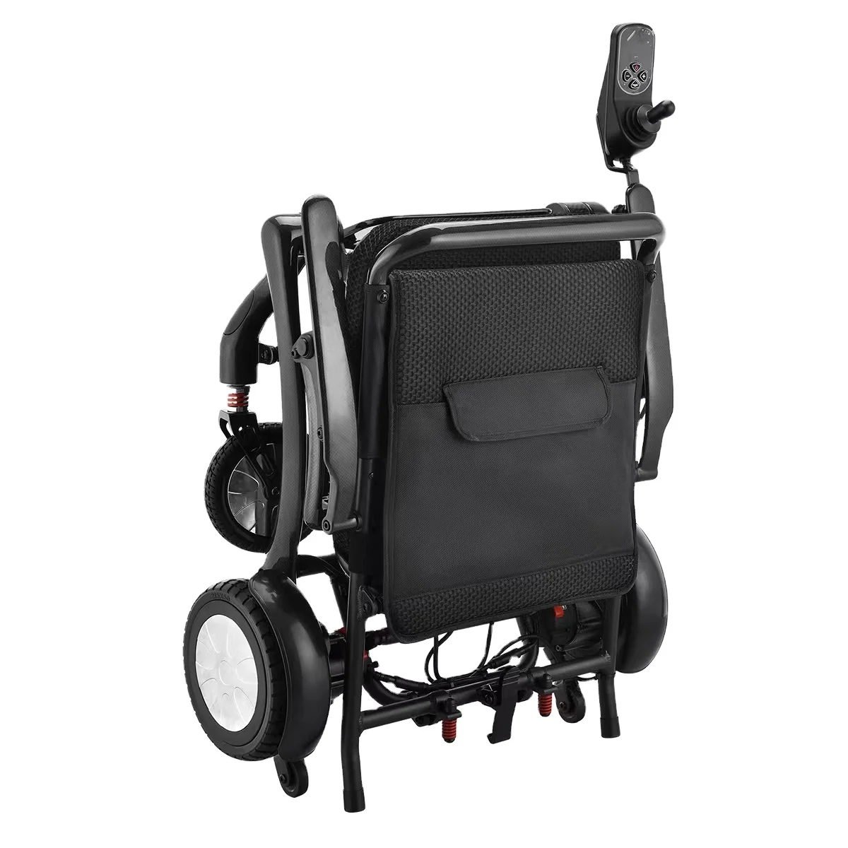 EC8002 Carbon Fiber Folded Ultra Light Electric Wheel Chair Disabled Adults Outdoor Use Remote Control Power Wheelchair