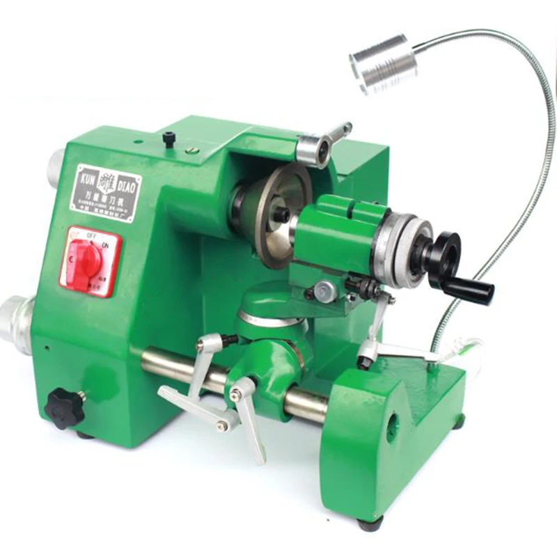 Amoladora de cuchillos de 220V/380V, taladro de carpintería de alta precisión, amoladora de cuchillos Universal, cortador de fresado de manivela, rueda de molienda
