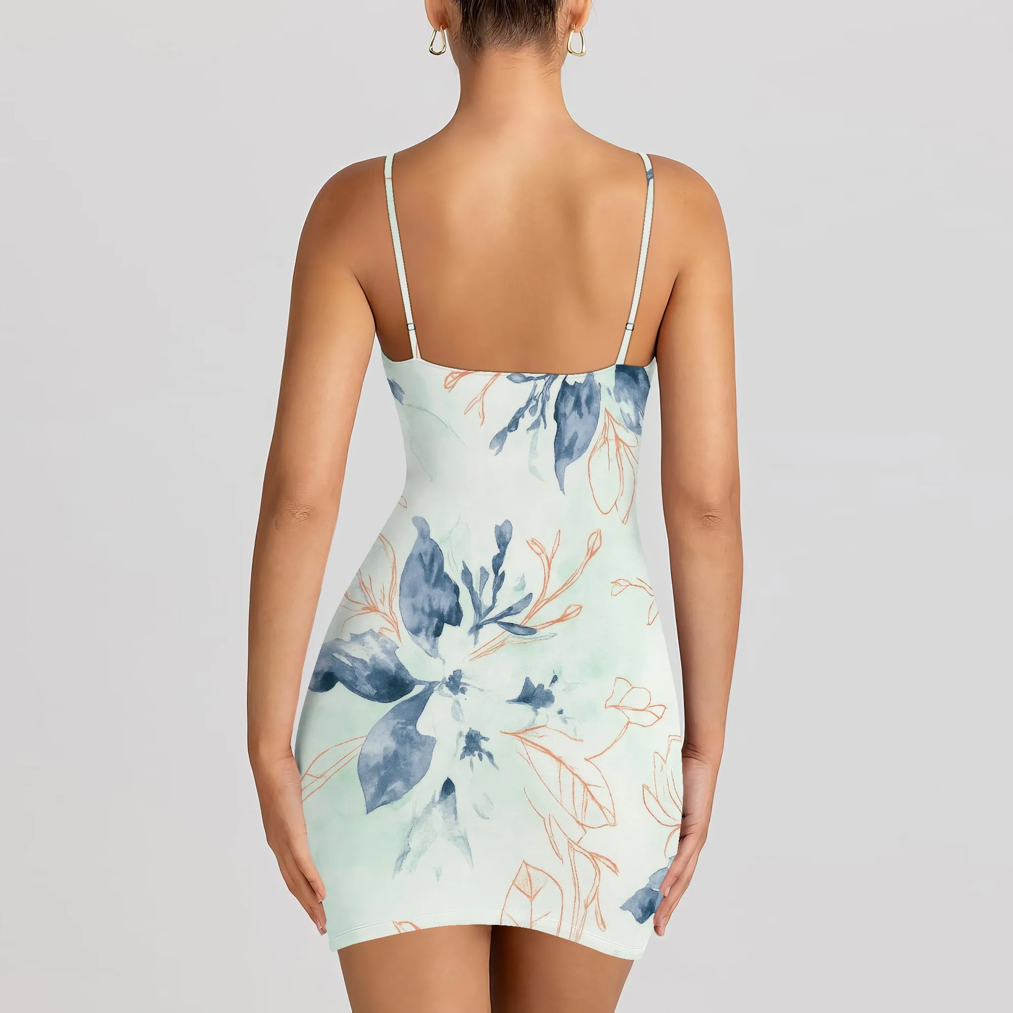 ผู้หญิงเซ็กซี่ปิดไหล่Backlessสปาเก็ตตี้สายคล้องคอBodycon Mini Sundressesชุดสั้นออกไปชุด