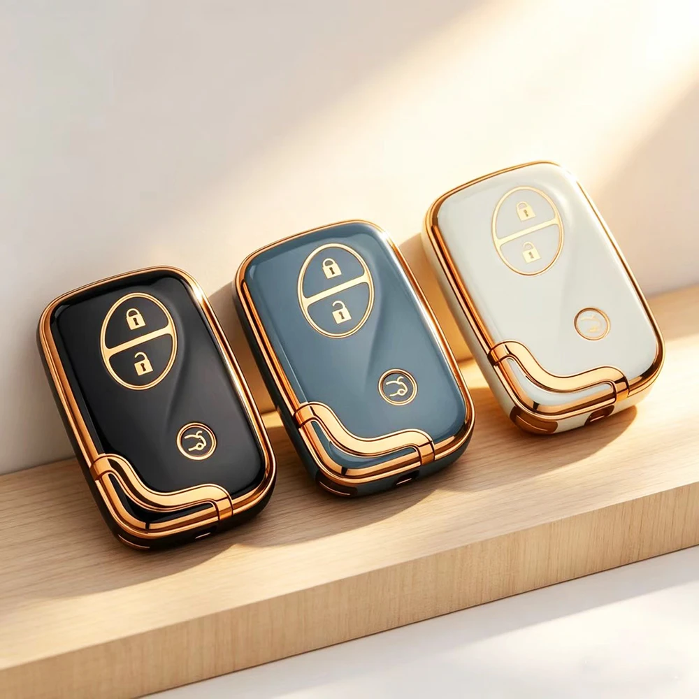 Auto Key Shell for Lexus GS430 ES350 GS350 LX570 IS350 RX350 IS250 4 Buttons TPU Car Key Case Cover Fob