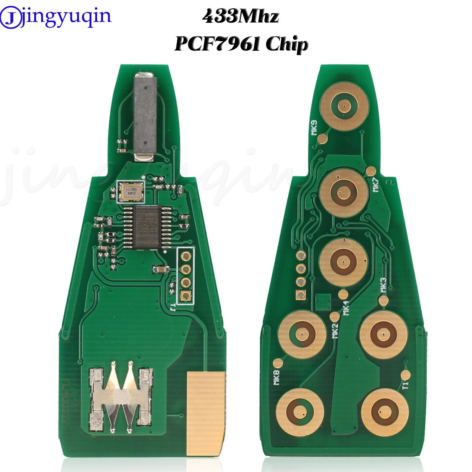 

jingyuqin 7 Buttons Car Remote Key Fob 433MHz PCF7961 Chip For Jeep Grand Cherokee Chrysler Dodge Replace