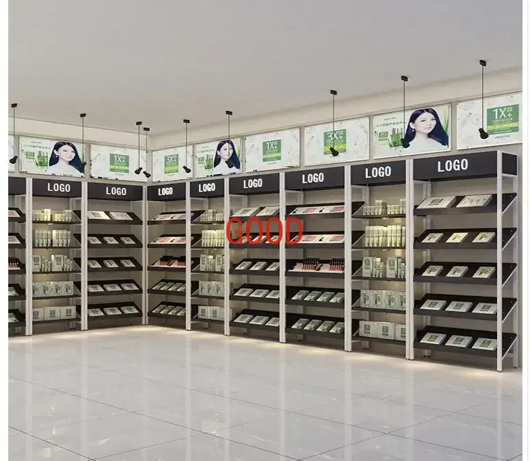 Cosméticos de beleza Display Cabinet, Boutique Shelf, Container, Shoes Rack, Displa, Boutique Products Display, Bag