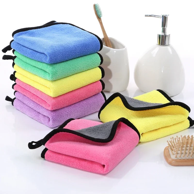 30x30/40/60cm High Quality Coral Fleece Car Wash Towel Car Detailing Care Cleaning Drying Cloth Auto Cleaning Accessories 1Pc