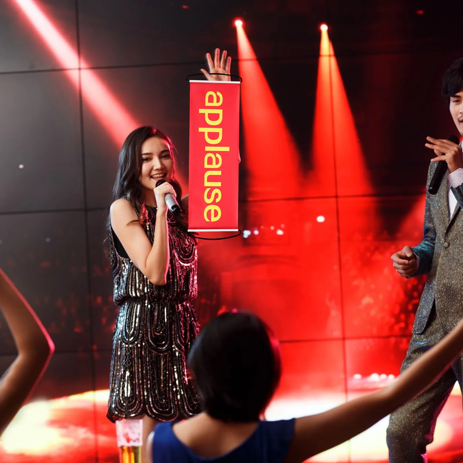 automatic-retractable-applause-banner-cheer-sign-for-parties-weddings-bachelorette-birthday-celebrations-theater-props-comedy