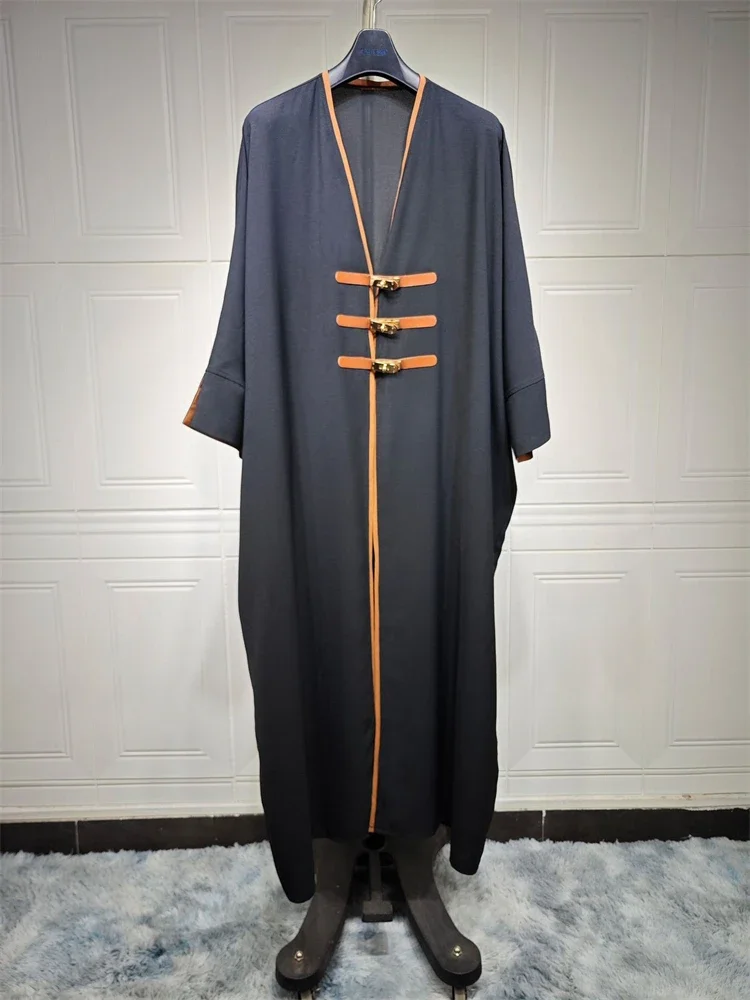 2024 Novo Kimono Ramadan Feminino - Robe Dubai Turco Muçulmano Islâmico Árabe Saudita. Um vestido africano elegante para uma Elega