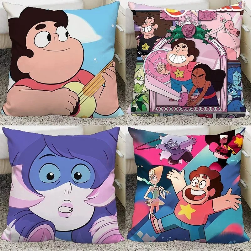 

Подушка Steven Universe с узором из розового лазурита, аметиста и жемчуга для дивана, для гостиной, домашнего декора, для фанатов