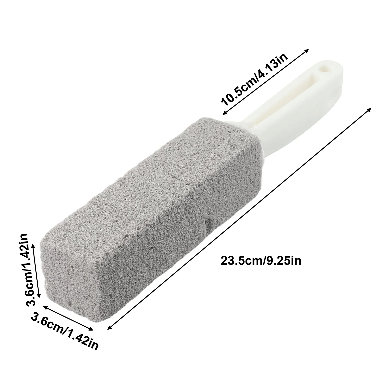 المرحاض فرشاة الحمام حجر الخفاف السيليكا للزوايا الميتة شق حمامات السباحة أحواض استحمام ساخنة أدوات تنظيف قوية 23.5x3.6 سنتيمتر