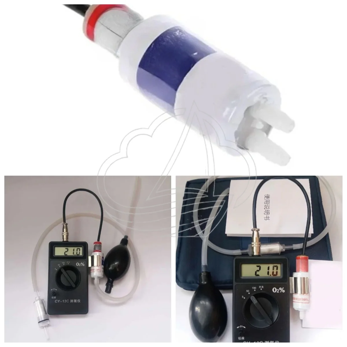 High Accuracy CY-12C Oxygen Meter, Portable Full Range Detector for Oxygen Content Concentration Analysis