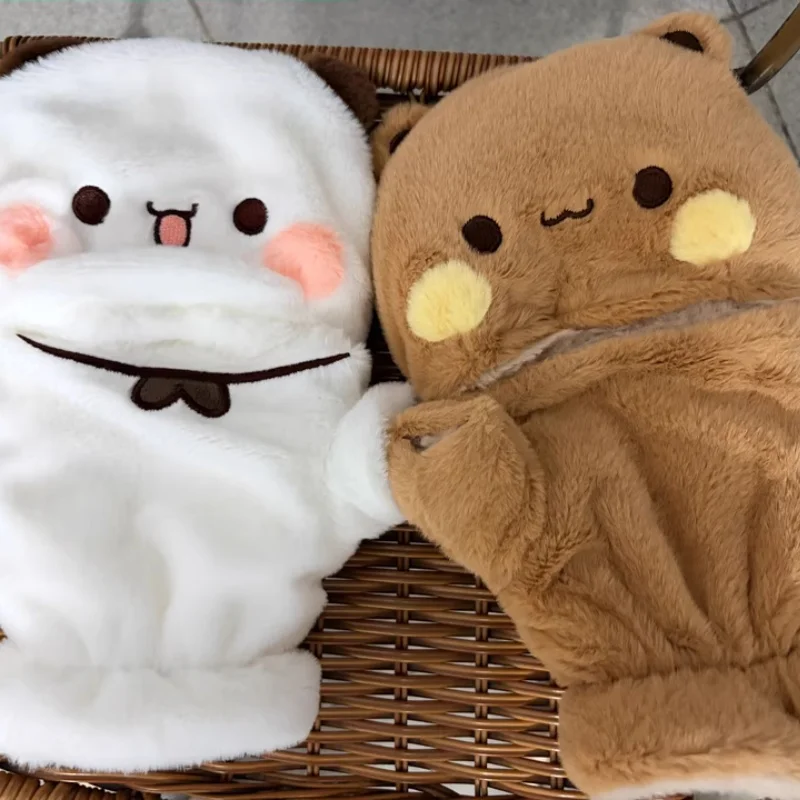 Boboki Yier And Bubu Original Magnetic Flip Top Winter Gloves Warm Thickened Fingerless Gloves For Students Couples Gift - view 6