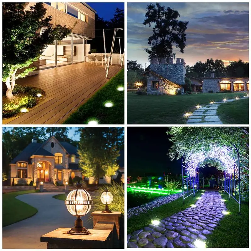4 Pieces Replacement Solar Light Tops Outdoor Hanging Lantern Light Solar Light Parts Round Solar Lights Waterproof-[A04I Tools]