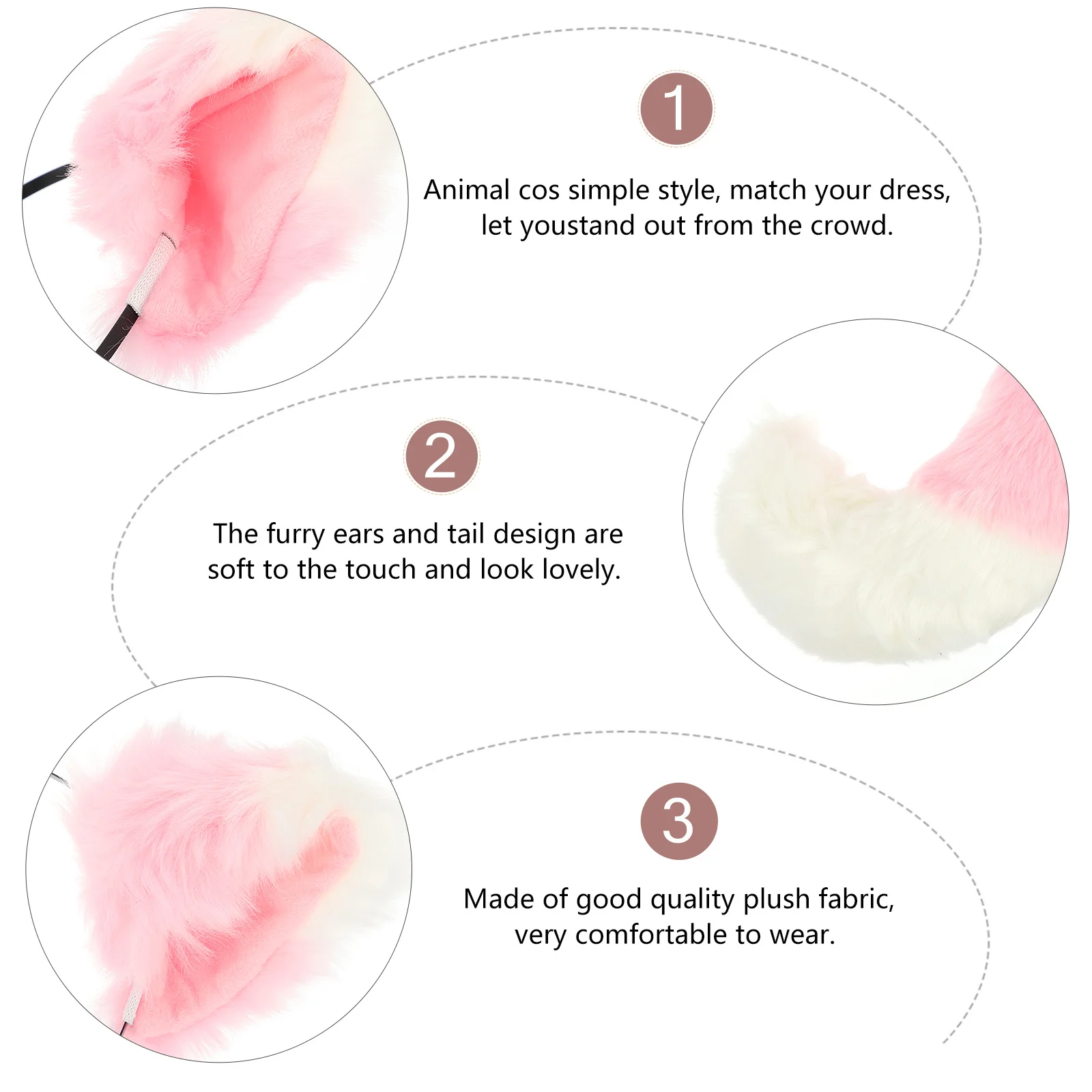 

1 комплект, повязка для волос с лисьими ушками, пушистый хвост, косплей, реквизит для вечеринки с животными, аксессуар для сценического костюма, повязка на голову для вечеринки, повязка на голову с ушками животных