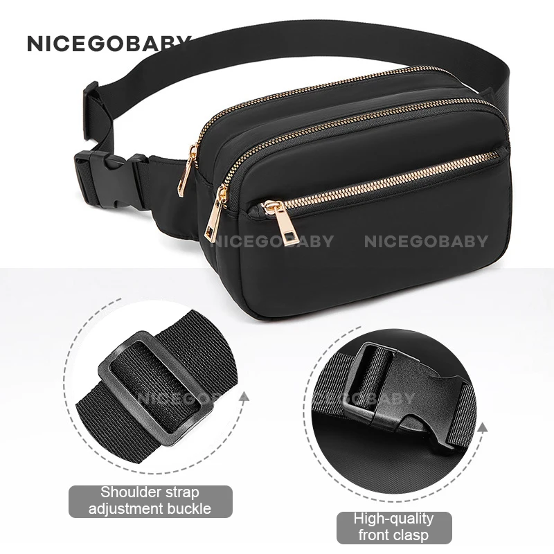 新しいトレンドのメンズ横型バッグ、オックスフォード生地の大容量スポーツチェストバッグ、メンズアウトドアウエストバッグ