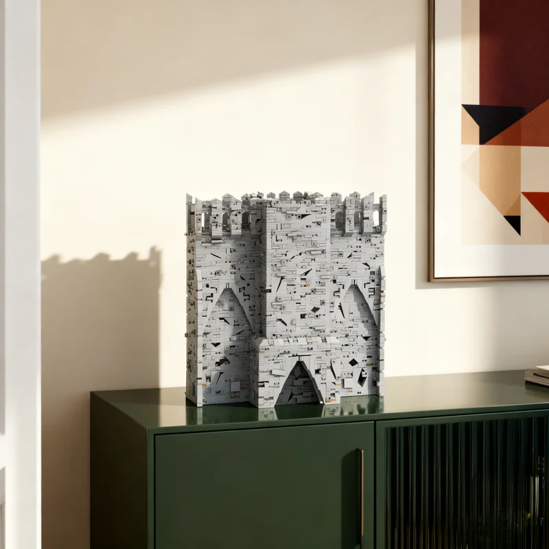 

Набор строительных блоков MOC «Замок на стене» (7841 деталь) – креативный коллекционный подарок, декор для дома и офиса, идея для взрослых и детей